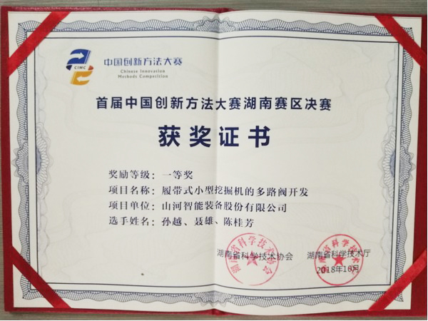 捷报︱中国创新方法大赛湖南赛区开云官方注册-开云(中国)
智能获一等奖