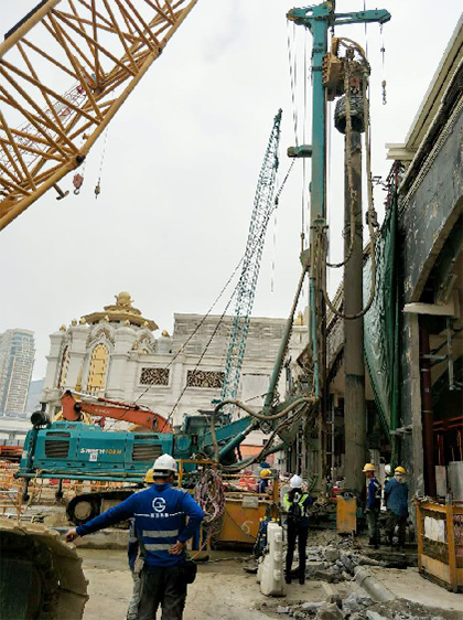 锤出一片新天地——SWDH100大直径潜孔锤澳门施工实录