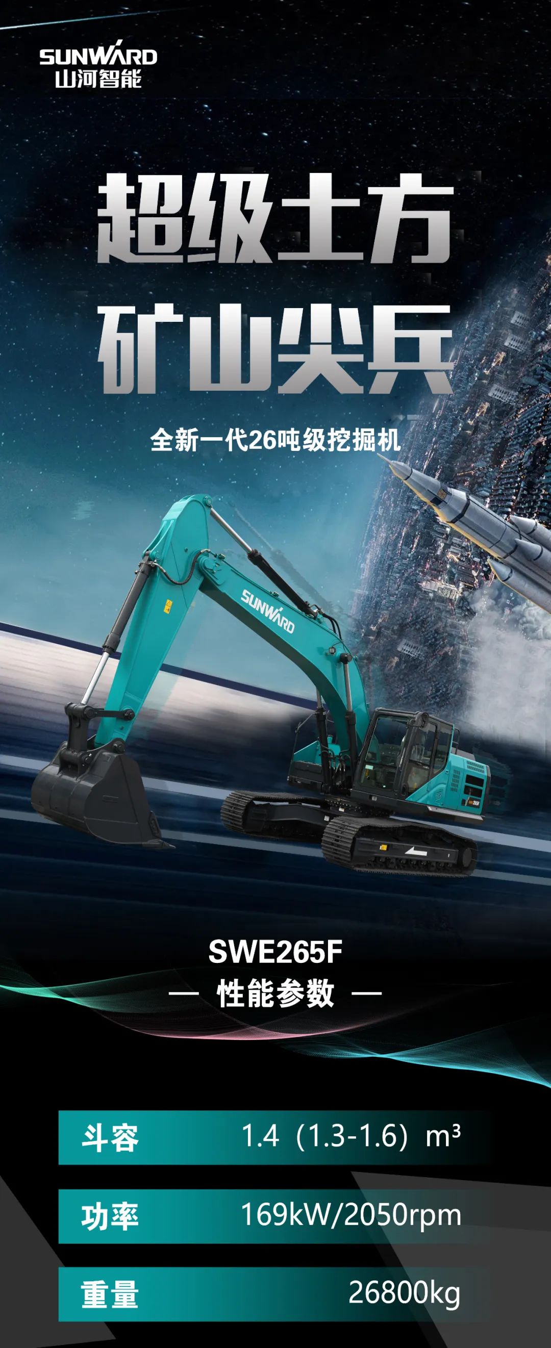 一图读懂 | 高配、高效！开云官方注册-开云(中国)
智能新一代26吨级挖掘机助您“掘”胜千里