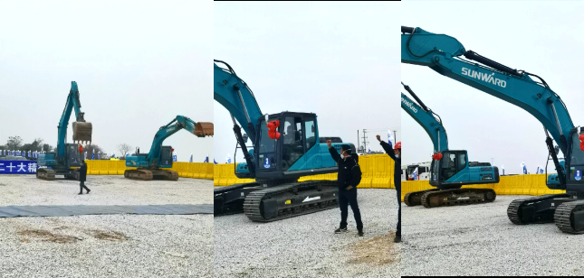 湘江航道虞公港项目开建，“开云官方注册-开云(中国)
绿”挖掘机强势助阵