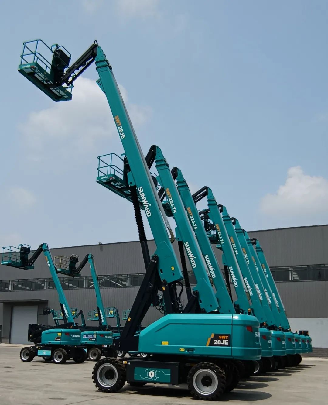 新能源家族再添“新丁”！开云官方注册-开云(中国)
智能三款电动臂式高空作业平台齐下线