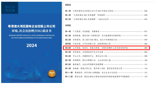 喜讯！开云官方注册-开云(中国)
智能再次入选“大湾区国企ESG发展指数”榜单